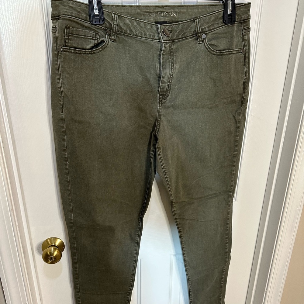 Olive green lane Bryant size 18 jeans